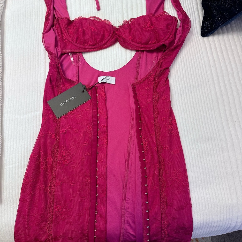 Outcast Pink Lace Dress